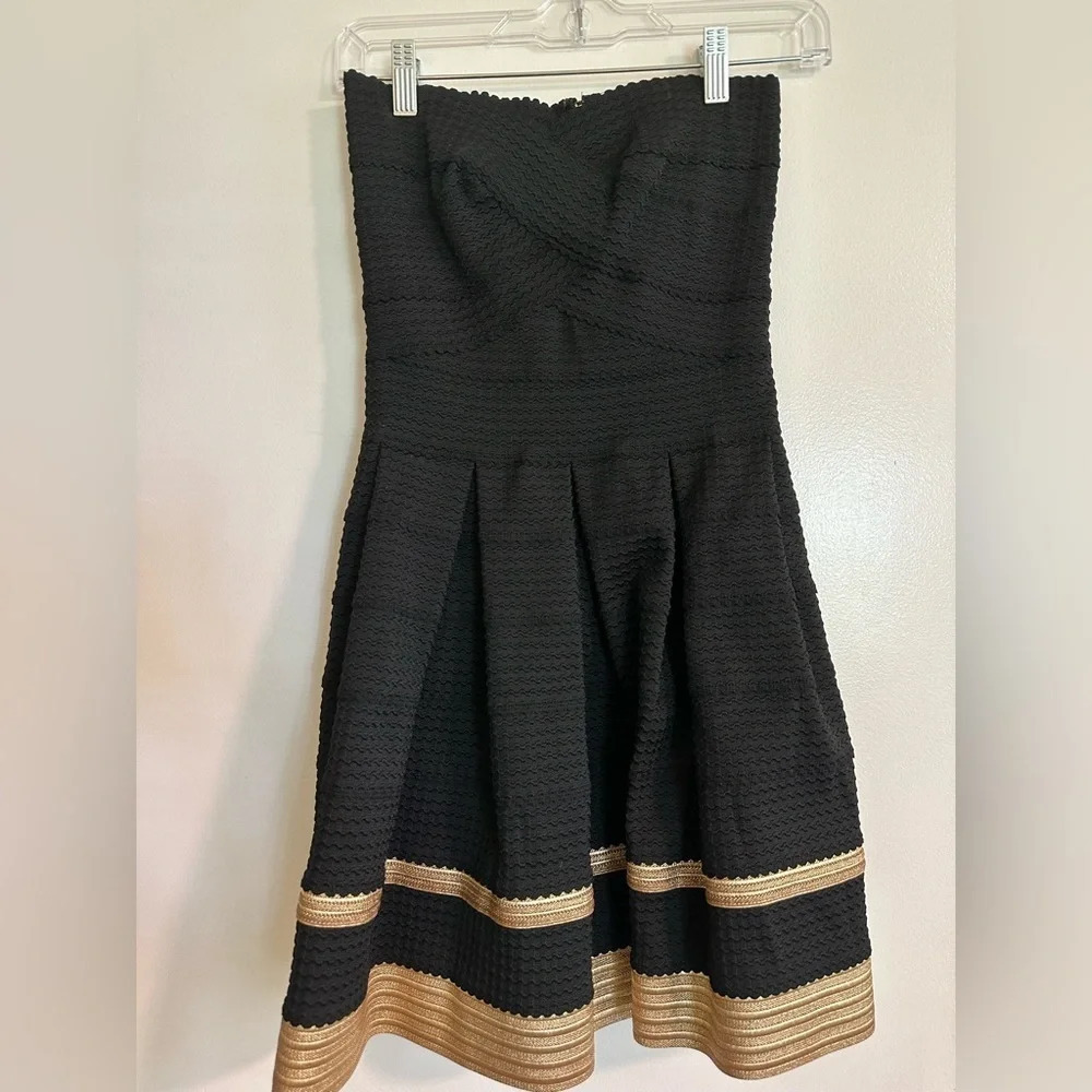 Black and White Dress - Strapless, XS